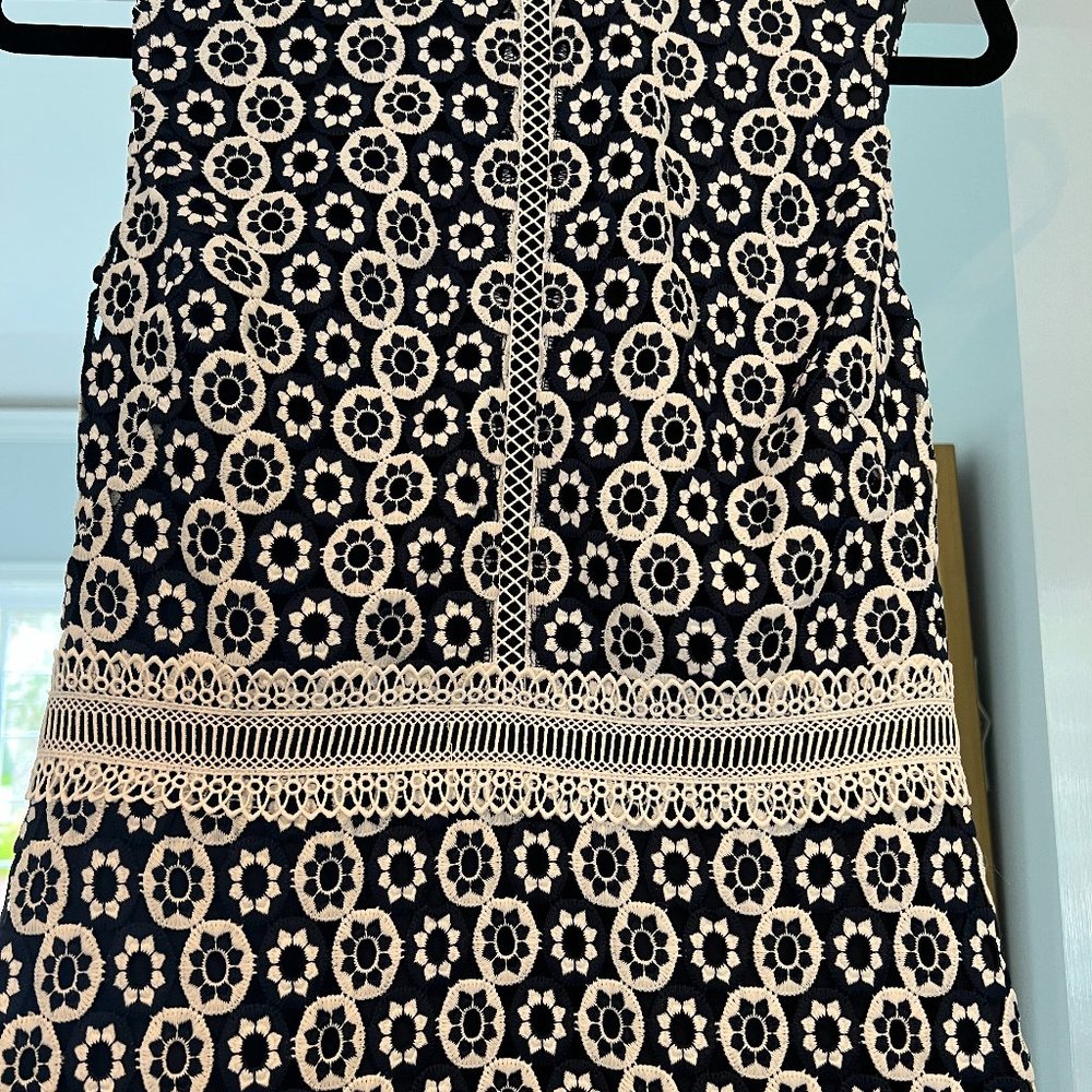 Shoshanna navy/white dress